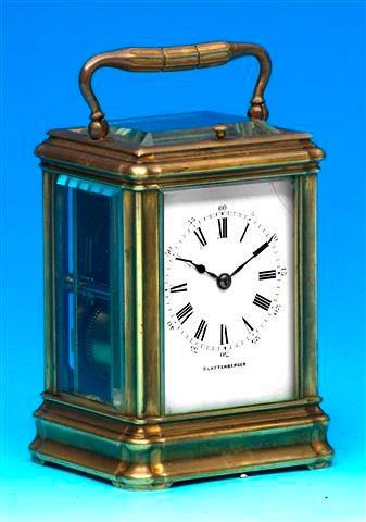 Appraisal: A small th Century gorge cased carriage clock the repeater