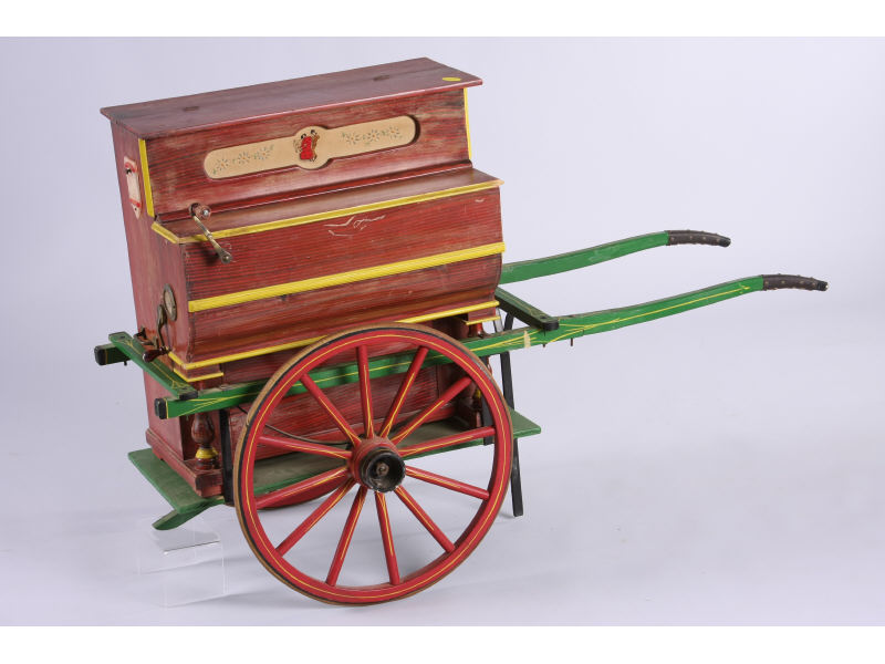 Appraisal: Spanish Crank Organ on Cart made by Antonio Martin Madrid