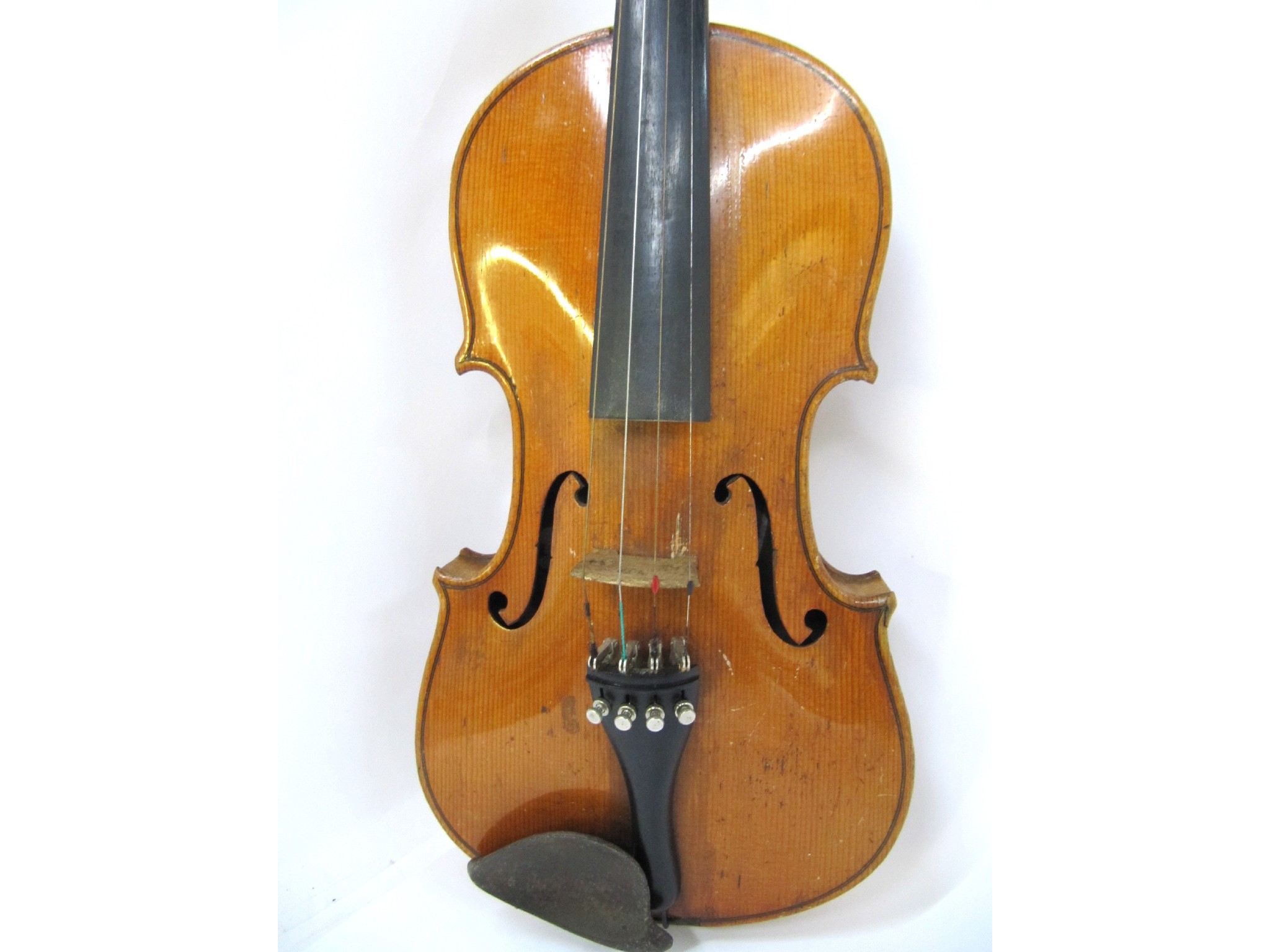 Appraisal: A violin stamped Paganini with bow