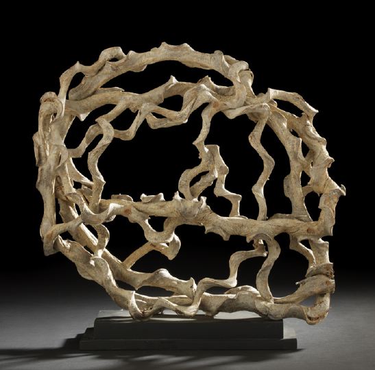 Appraisal: Large Ovoid Sculpture of Interlaced Sea Vines presented on an