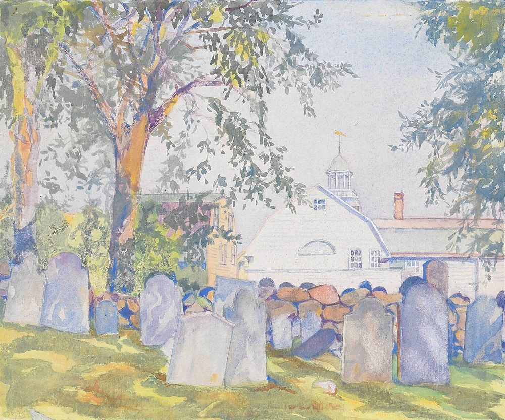 Appraisal: Elizabeth O'Neill Verner South Carolina - Churchyard Martha's Vineyard unsigned