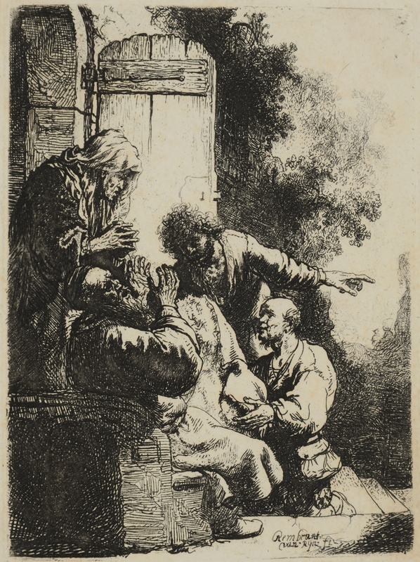 Appraisal: REMBRANDT VAN RIJN Dutch - ''Joseph's Coat Brought to Jacob''