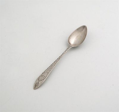 Appraisal: A rare George III Irish provincial teaspoon bright cut and