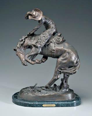 Appraisal: Bronze after Frederic Remington Rattlesnake aftercast Copyright by Frederic Remington