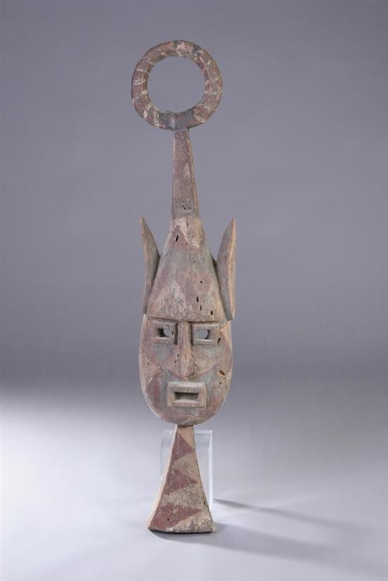 Appraisal: BAMANA POLYCHROME WOOD MASK Circa Mali - in x in