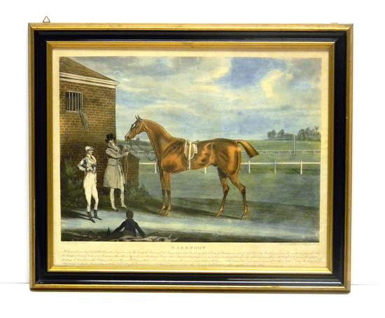 Appraisal: Early th C James Pollard engraving of prize-winning chestnut horse