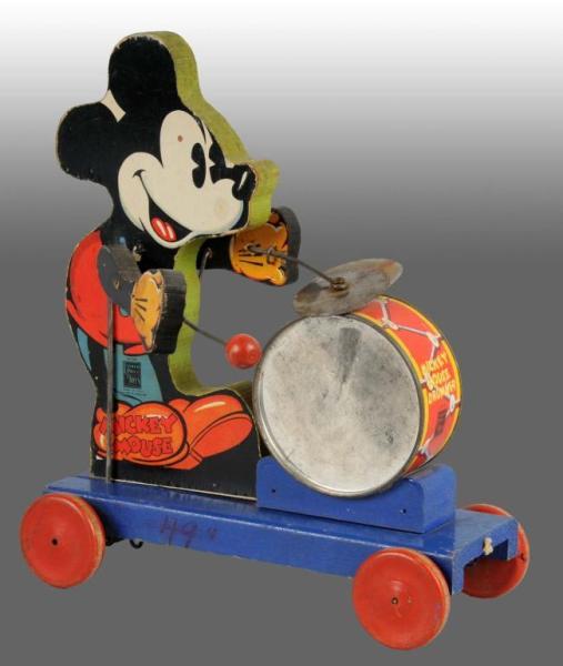 Appraisal: Fisher Price No Disney Mickey Drummer Toy Description American Marked