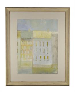 Appraisal: Richard Kish American thc Buildings Gouache on papersigned lower right