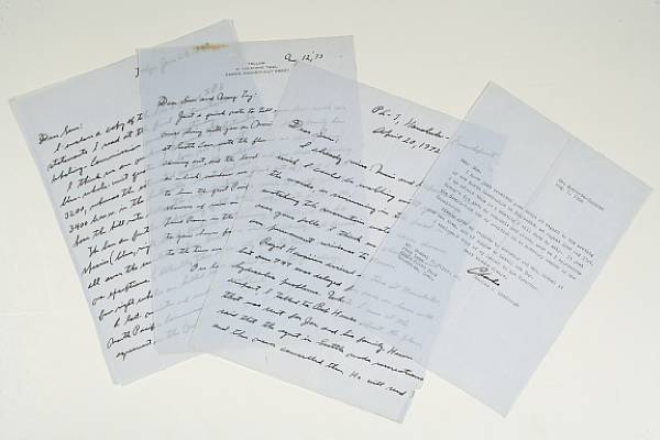 Appraisal: LINDBERGH CHARLES - Autograph Letters Signed and Typed Letter Signed