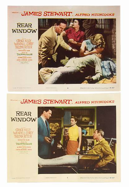 Appraisal: Rear Window Paramount lobby card condition A- x in