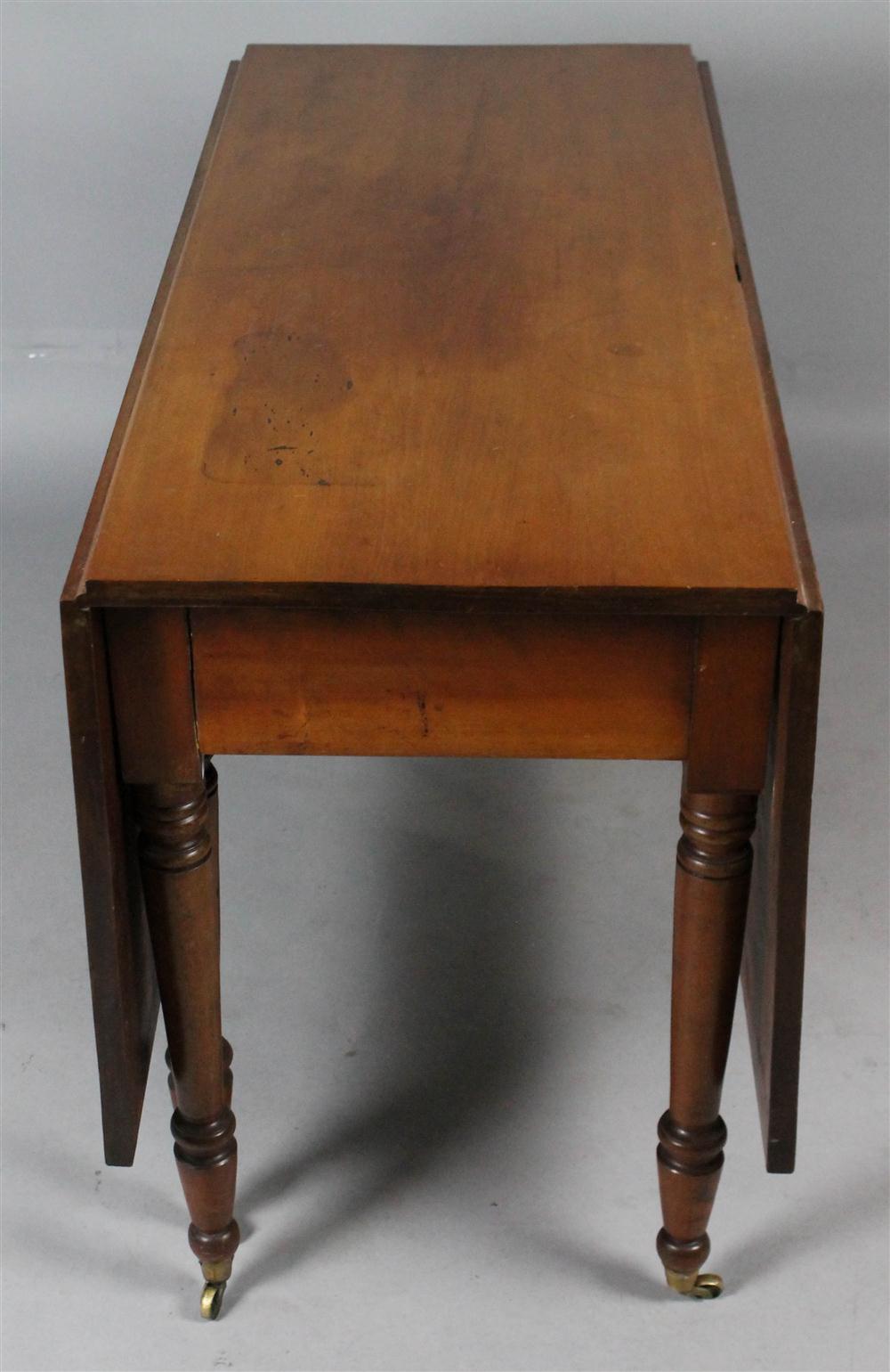 Appraisal: SHERATON CHERRYWOOD DROP LEAF TABLE having a rectangular top with