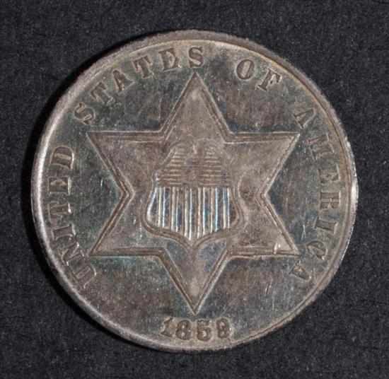 Appraisal: United States silver three-cent piece MS- Estimate - Coin grades