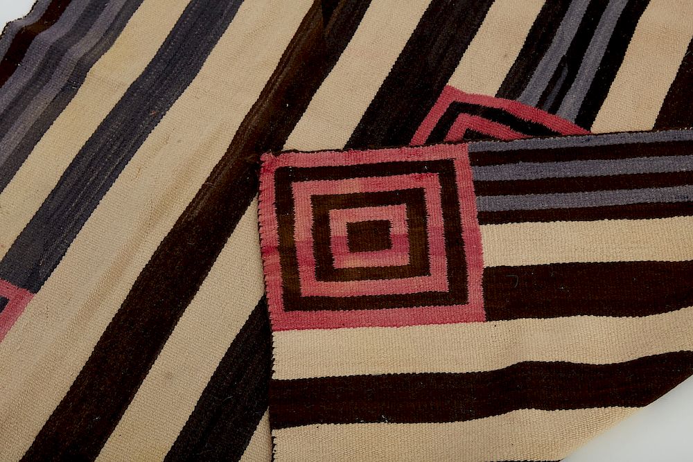 Appraisal: Navajo Classic Second Phase Chiefs Blanket Rug Weaving Second phase