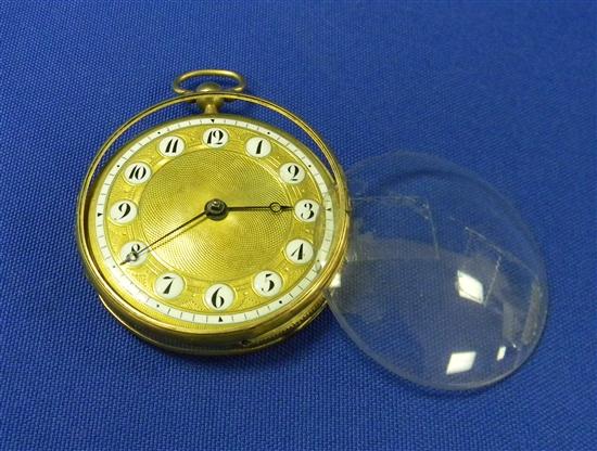 Appraisal: WATCH Antique Key Wind pocket watch K yellow gold Fusee