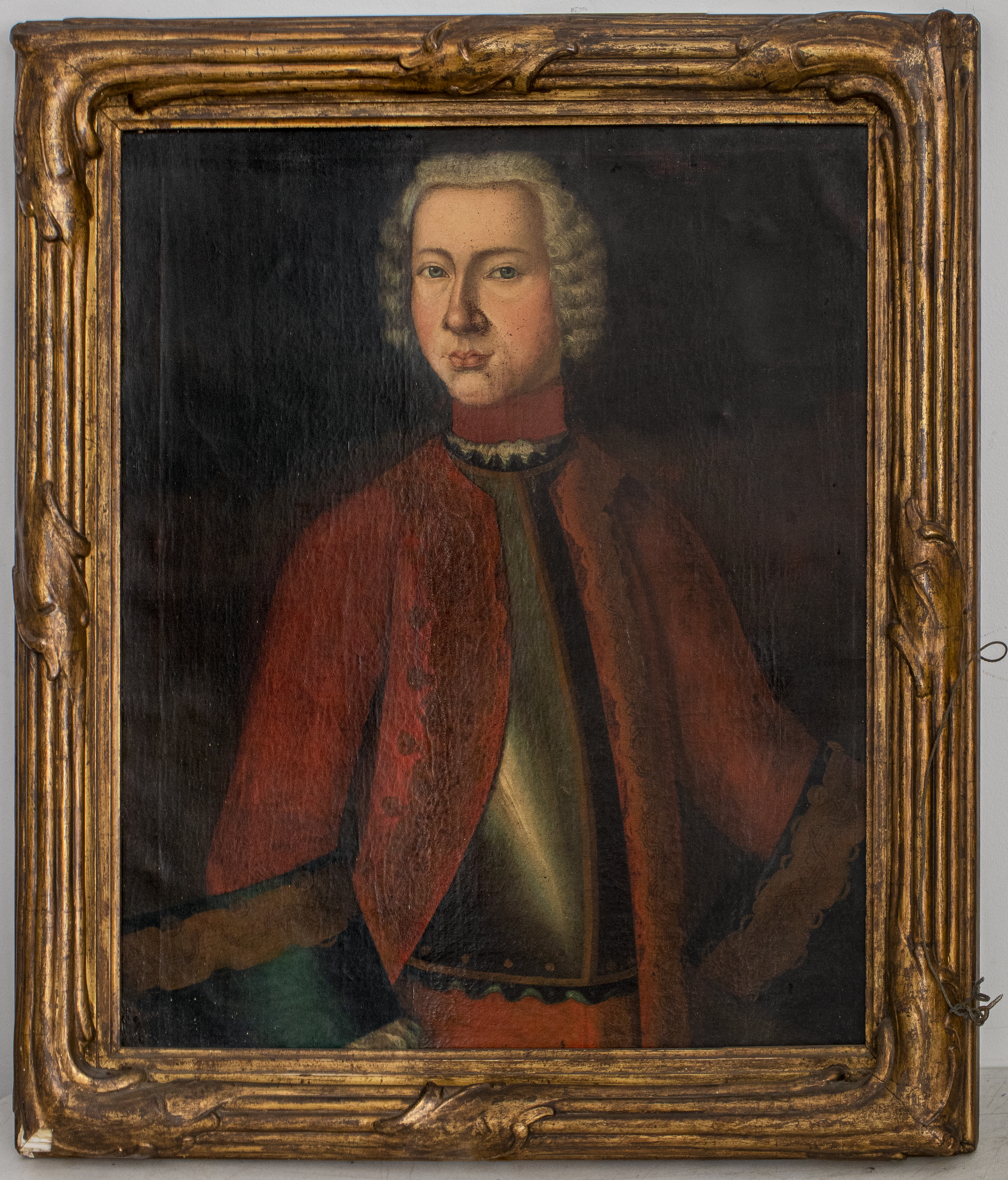 Appraisal: CONTINENTAL SCHOOL PORTRAIT OF A NOBLEMAN OIL Continental School or