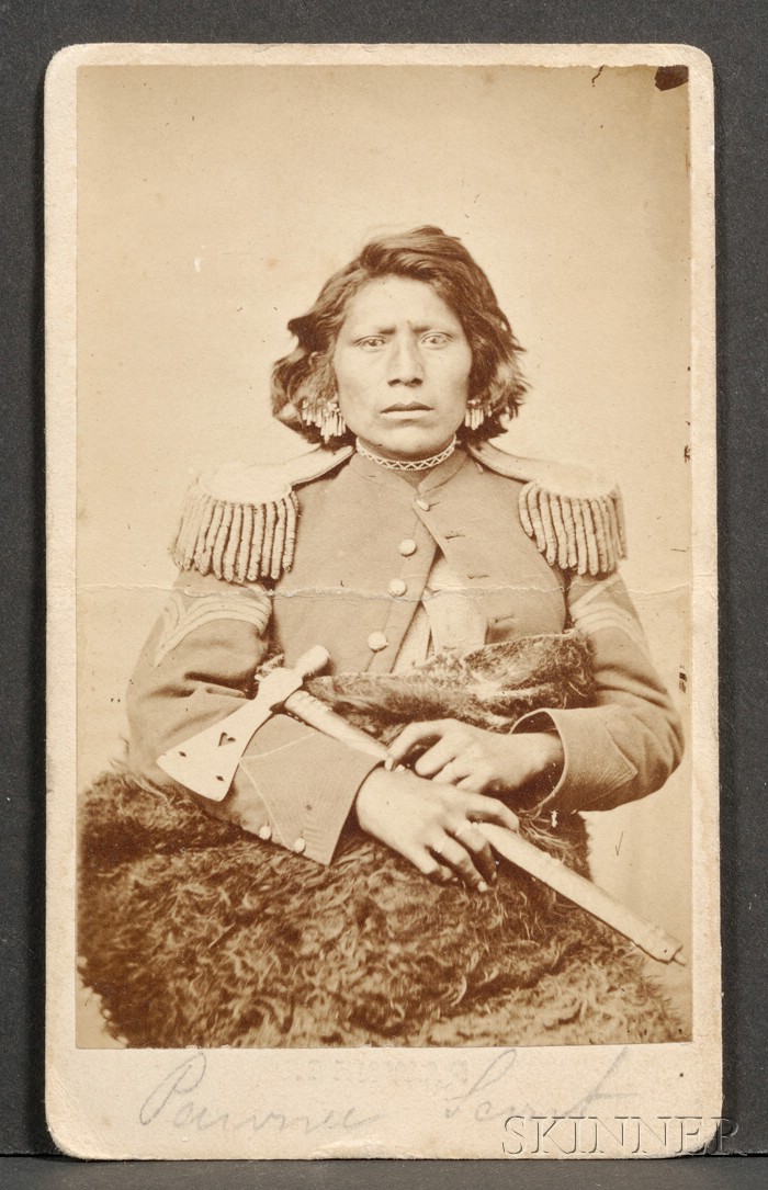 Appraisal: Carte de Visite of a Pawnee Scout Jackson Brothers wearing