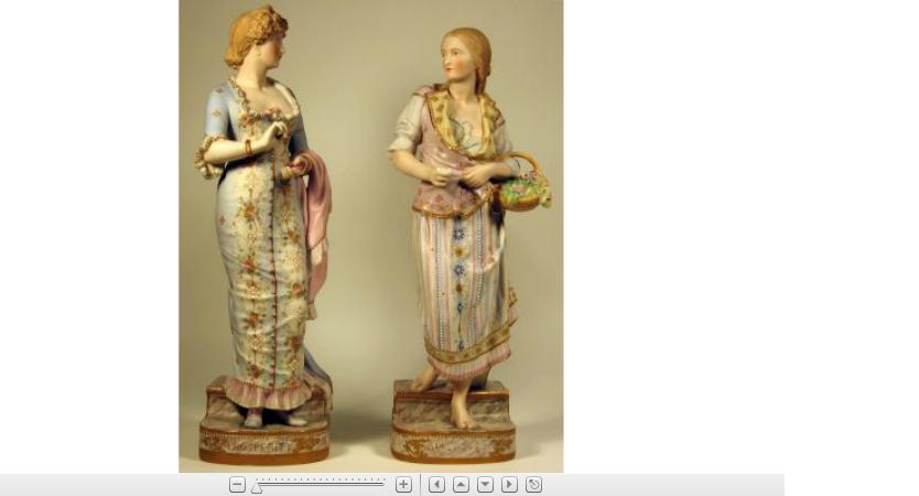 Appraisal: Pair of Copeland tinted Parian figures of womenlate th century