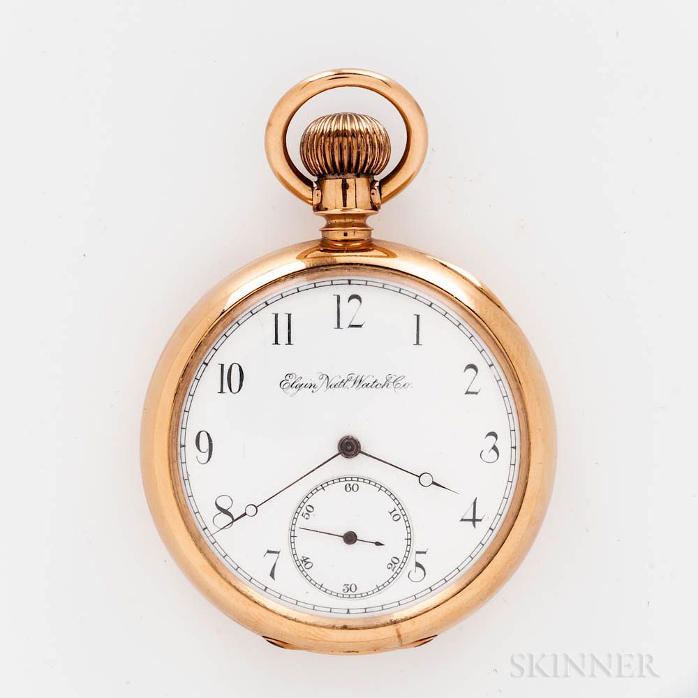 Appraisal: Elgin National Watch Co kt Gold Open-face Watch Elgin National