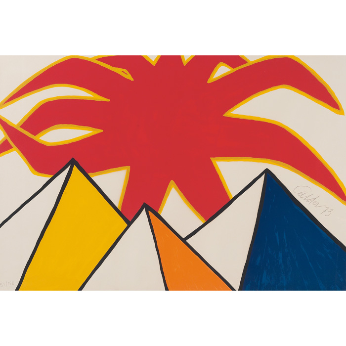 Appraisal: Alexander Calder American - Sunburst screenprint x signed and dated