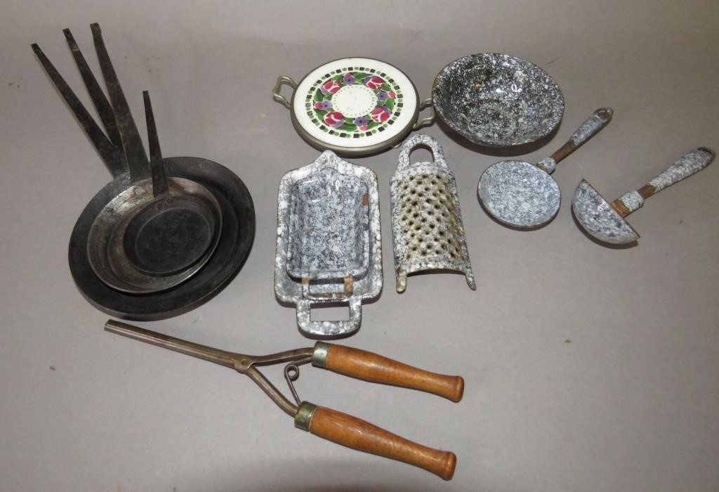 Appraisal: LARGE GROUP OF ASSORTED CHILD'S UTENSILSca - six pieces of