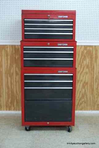 Appraisal: Craftsman Piece Stack Tool Box w KeysThis is a nice