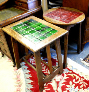 Appraisal: A Victorian oak Arts Crafts occasional table in the manner