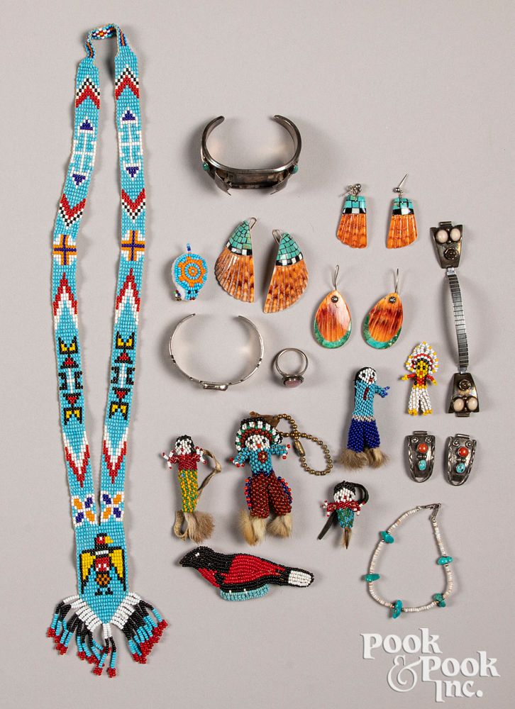 Appraisal: Group of Native American Indian jewelry Group of Native American