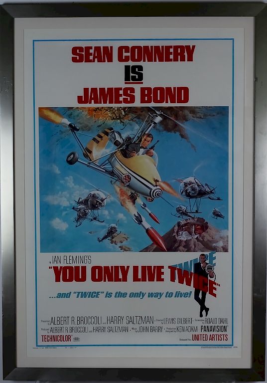 Appraisal: James Bond You Only Live Twice Poster Original James Bond