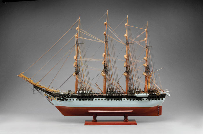 Appraisal: MODEL OF THE FOUR-MASTED PACKET SHIP quot ST NAZAIRE quot