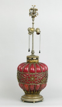 Appraisal: A Daum Nancy and Louis Katona Table Lamp A rare