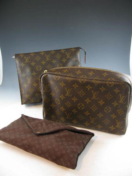 Appraisal: Three Louis Vuitton Accessories including an airplane pillow a toiletry