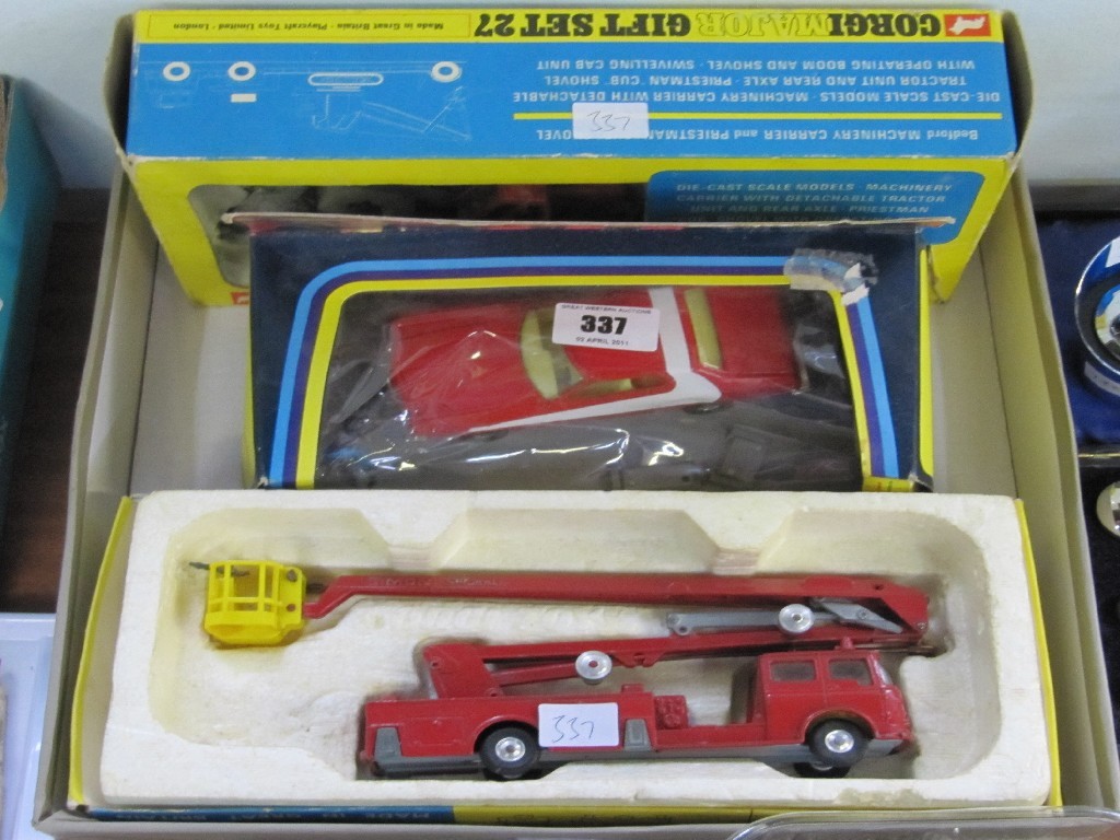 Appraisal: Lot comprising Corgi gift set Corgi Starsky and Hutch car