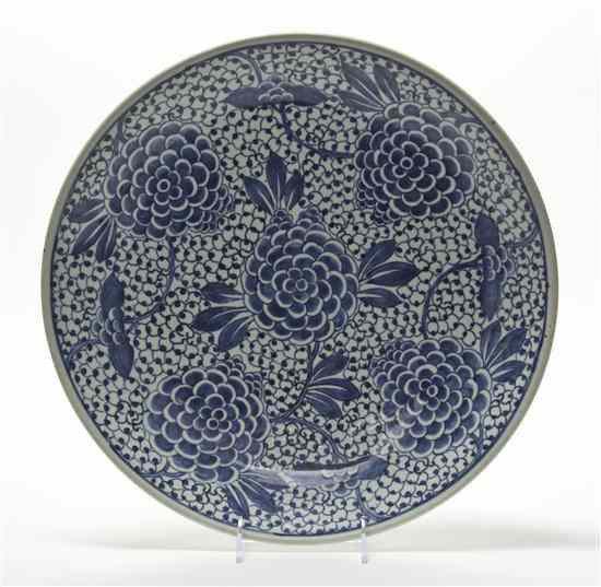 Appraisal: A Chinese Porcelain Charger th th century having underglaze blue