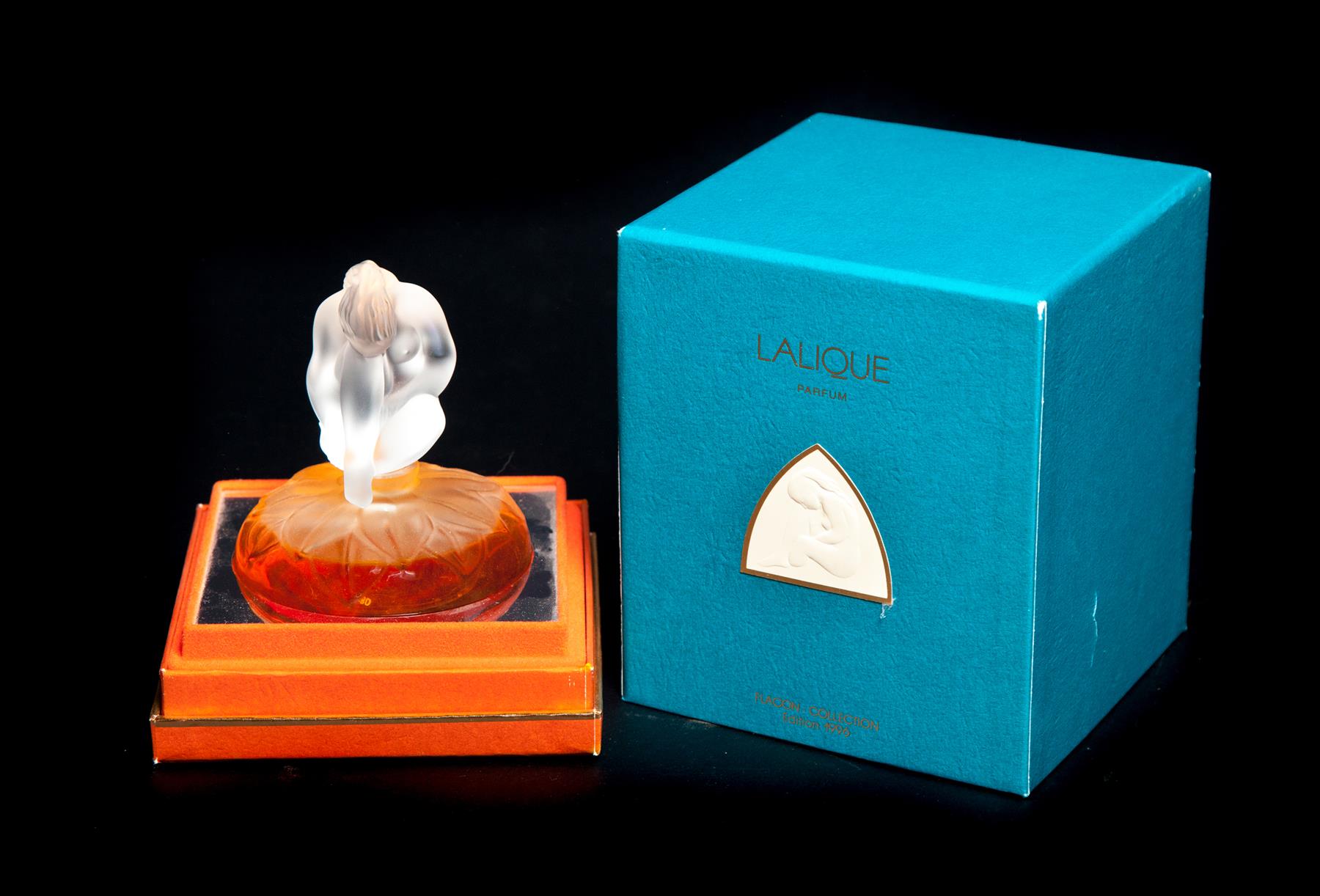 Appraisal: LALIQUE LE NU CRYSTAL PERFUME BOTTLE France late th century