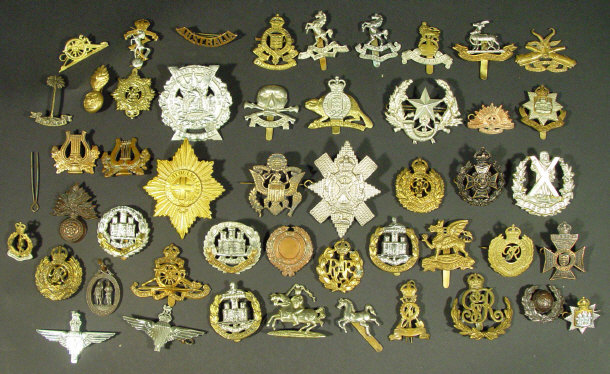 Appraisal: Collection of military cap badges