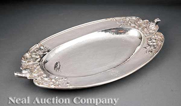 Appraisal: An American Sterling Silver Gamebird Dish Dominick Haff New York