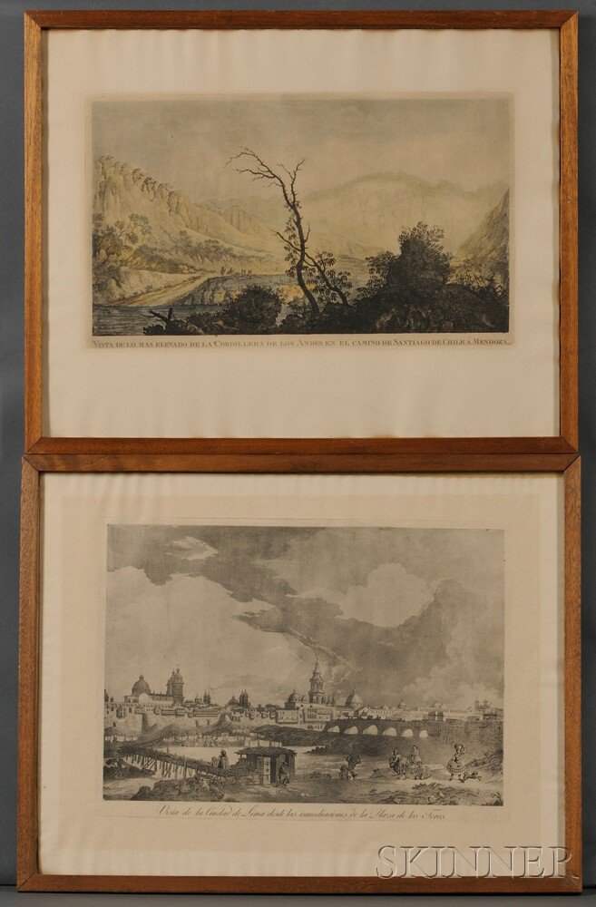 Appraisal: Brambila Fernando - Two Framed Views of Lima Peru and