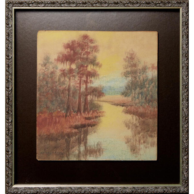 Appraisal: Alexander John Drysdale - Louisiana Bayou Landscape at Sunset th