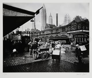 Appraisal: BERENICE ABBOTT American - FULTON ST FISH MARKET Silver gelatin