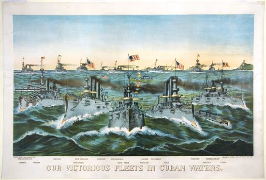 Appraisal: CURRIER IVES Our Victorious Fleets in Cuban Waters New York