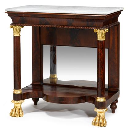 Appraisal: Classical marble and gilt pier tableattributed to charles white active