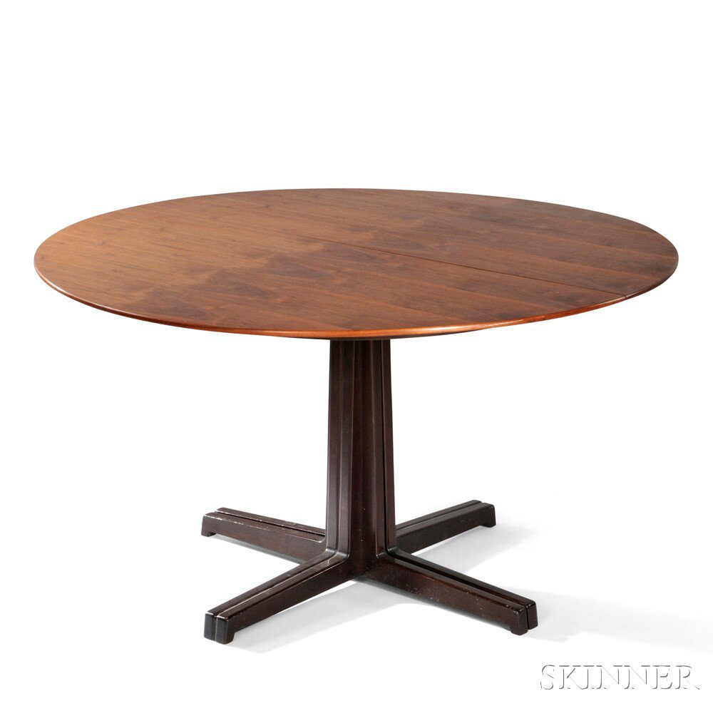 Appraisal: Edward Wormley for Dunbar Dining Table Walnut Berne Indiana c