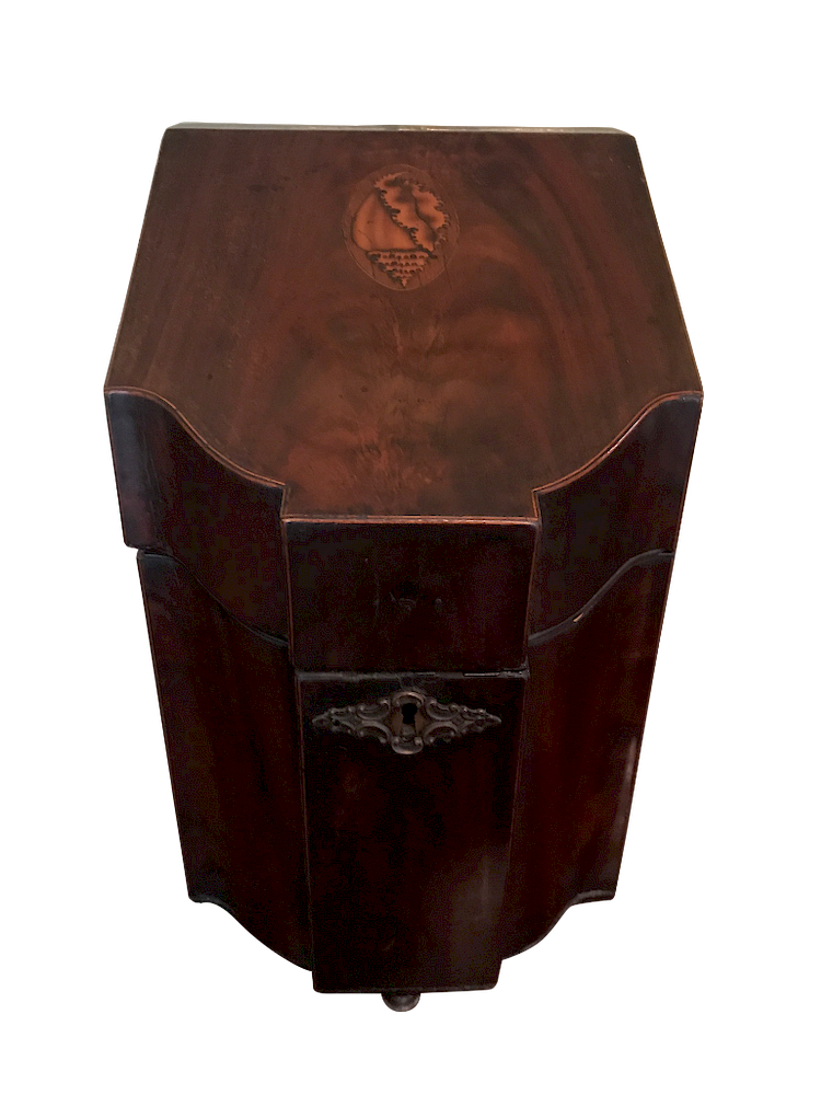 Appraisal: English George Mahogany Cutlery English George III Mahogany Cutlery Box