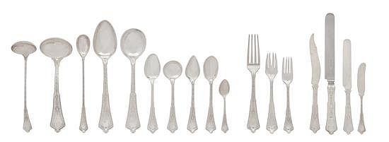 Appraisal: An American Silver Flatware Service Tiffany Co New York in