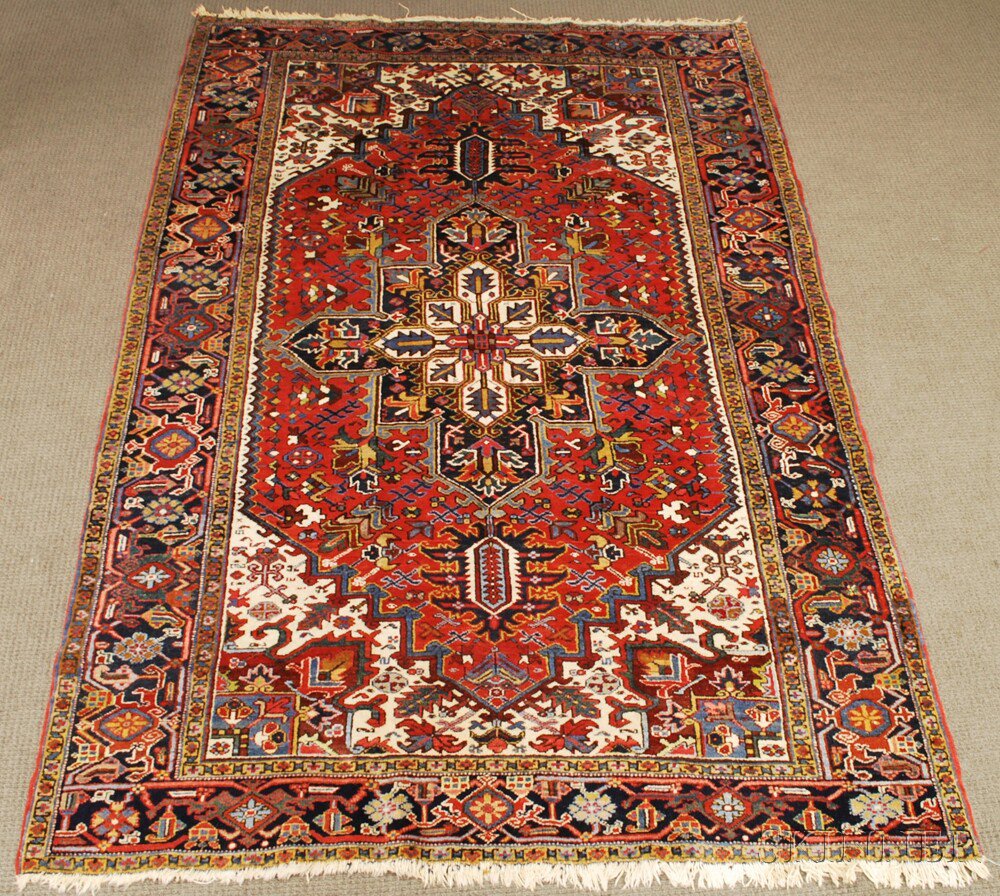 Appraisal: Heriz Carpet Northwest Persia second quarter th century ft in