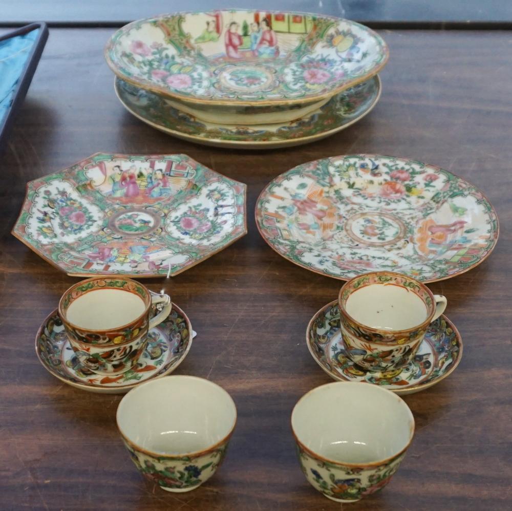 Appraisal: Collection of Chinese Rose Medallion and Other Porcelain Table Articles