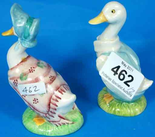 Appraisal: Beswick Beatrix Potter Figures Jemima Puddle Duck and Mr Drake