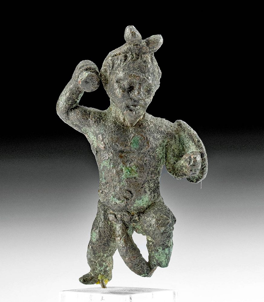 Appraisal: Roman Leaded Bronze Ithyphallic Dwarf Figure - Priapus First Time