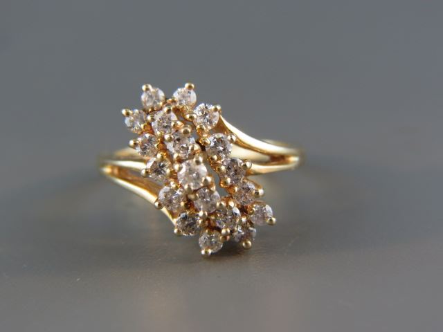 Appraisal: Diamond Ring round diamonds totaling carat k yellow gold size