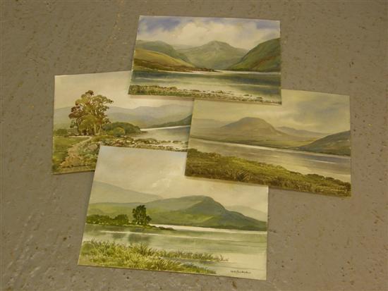 Appraisal: Keith Burtonshaw four watercolours of the Lake District Ennerdale water